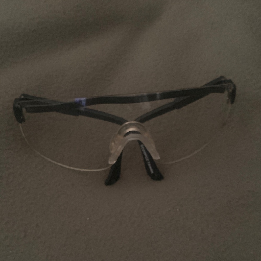 Sparks Z87.1 safety glasses. Black.